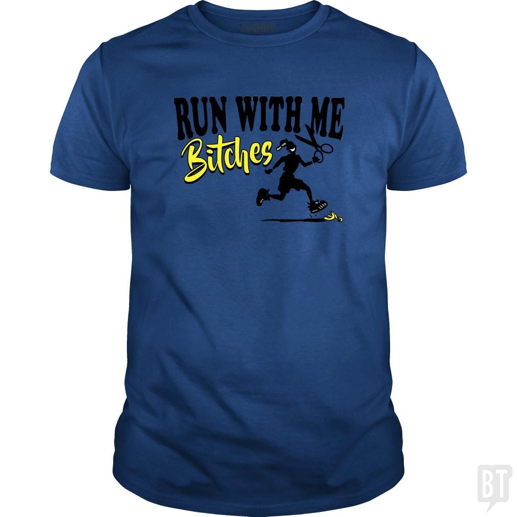 SunFrog-Busted MudgeWare Classic Guys / Unisex Tee / Royal Blue / S Run With Me Bitches