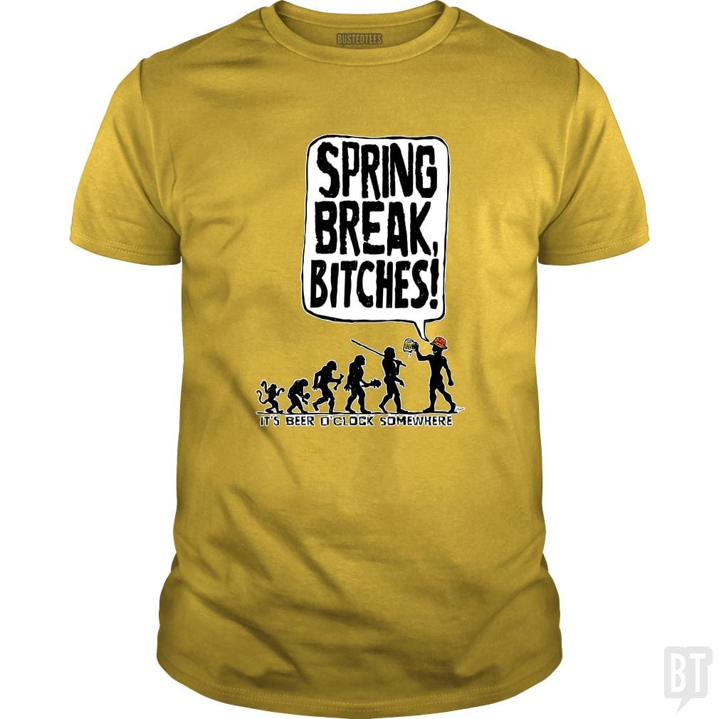 SunFrog-Busted MudgeWare Classic Guys / Unisex Tee / Daisy / S Spring Break Bitches Evo