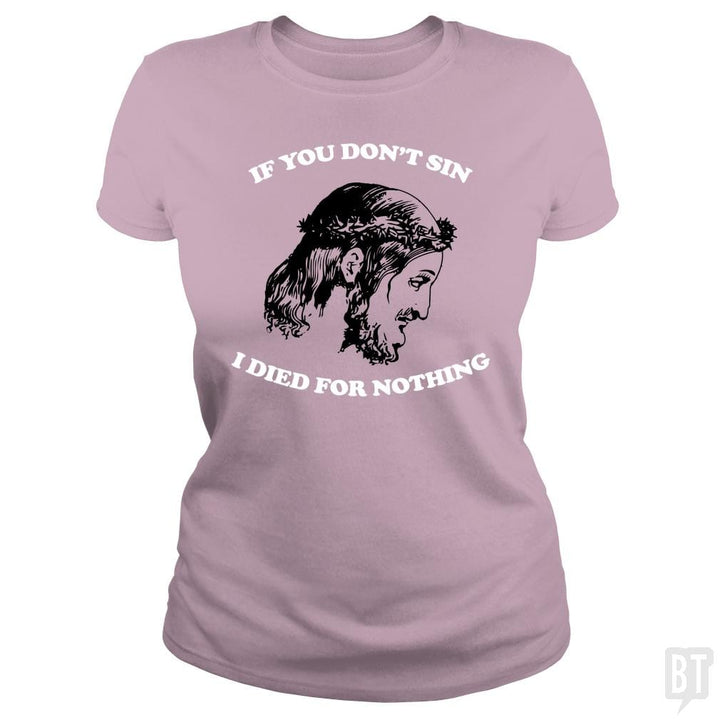 SunFrog-Busted n23 Classic Ladies Tee / Light Pink / S Be A Sinner