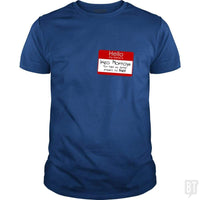 Load image into Gallery viewer, SunFrog-Busted n23 Classic Guys / Unisex Tee / Royal Blue / S Hello My Name Is Inigo Montoya
