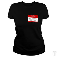 Load image into Gallery viewer, SunFrog-Busted n23 Classic Ladies Tee / Black / S Hello My Name Is Inigo Montoya
