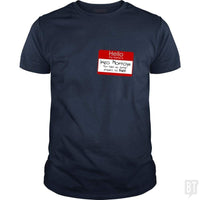 Load image into Gallery viewer, SunFrog-Busted n23 Classic Guys / Unisex Tee / Navy Blue / S Hello My Name Is Inigo Montoya
