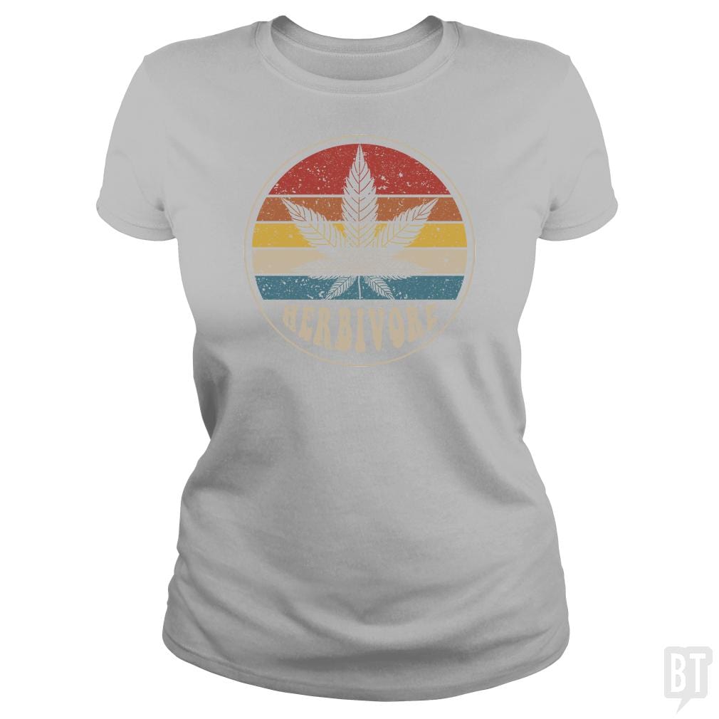 SunFrog-Busted n23 Classic Ladies Tee / Sport Grey / S Herbivore