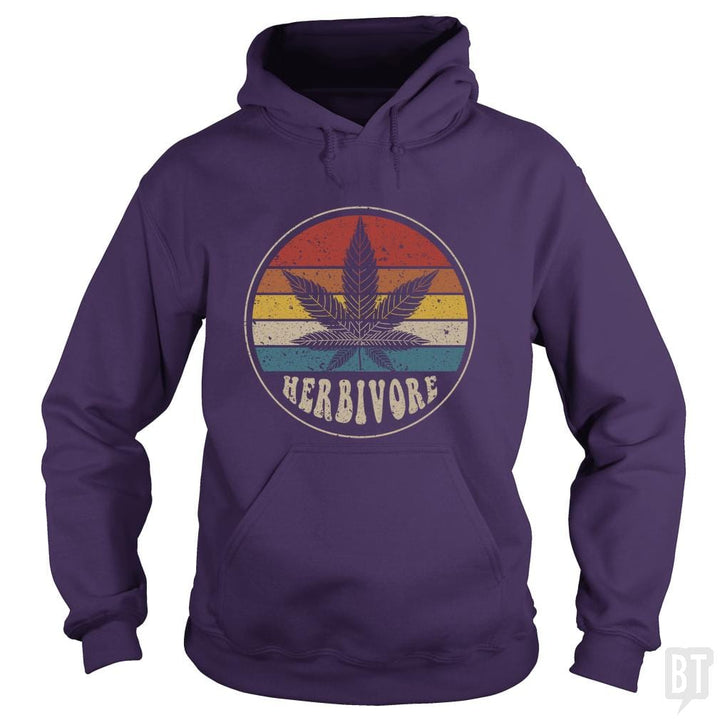 SunFrog-Busted n23 Hoodie / Purple / S Herbivore