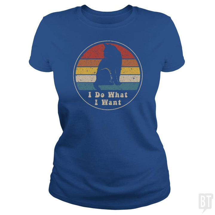SunFrog-Busted n23 Classic Ladies Tee / Royal Blue / S I Do What I Want