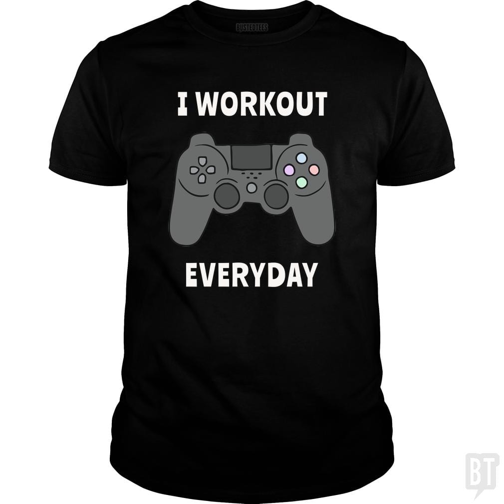 SunFrog-Busted n23 Classic Guys / Unisex Tee / Black / S I Workout Everyday