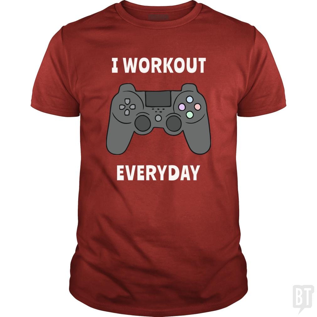SunFrog-Busted n23 Classic Guys / Unisex Tee / Red / S I Workout Everyday