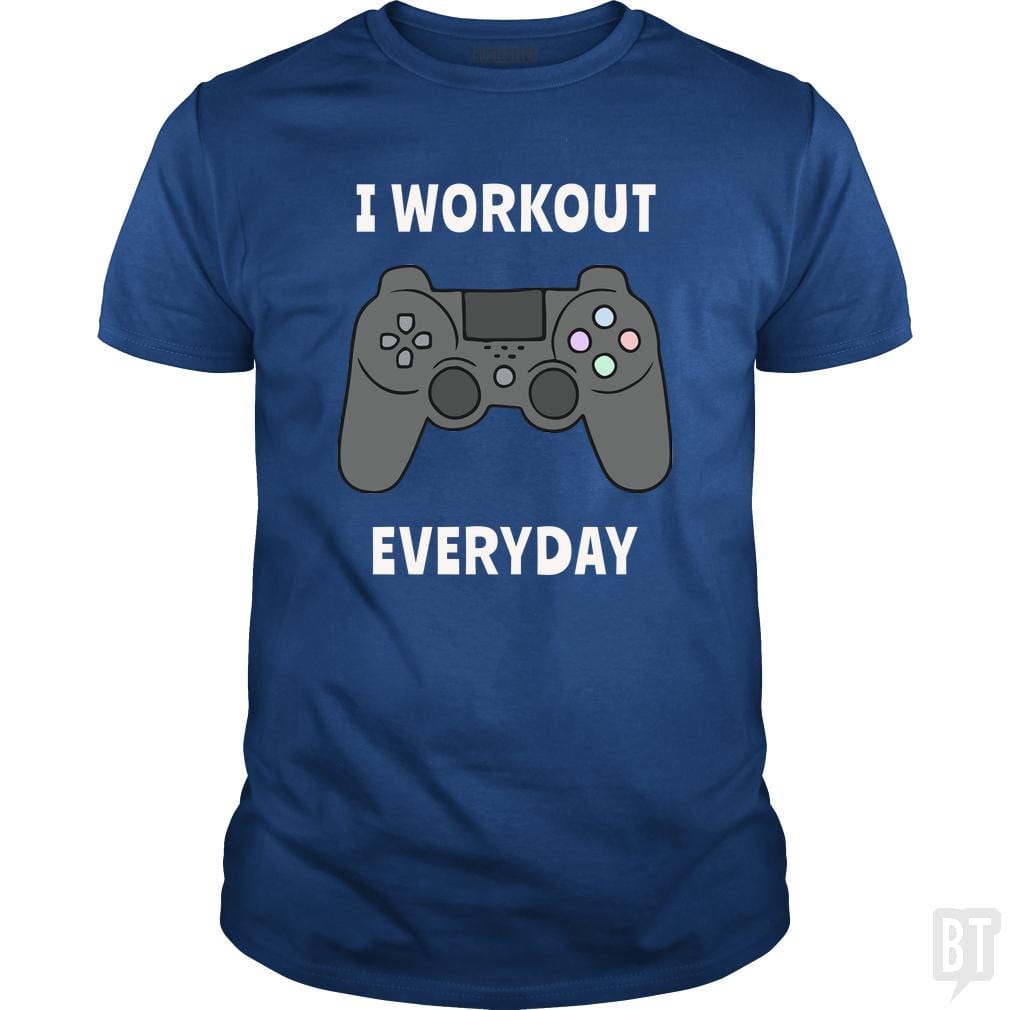 SunFrog-Busted n23 Classic Guys / Unisex Tee / Royal Blue / S I Workout Everyday