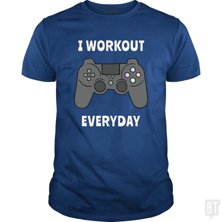 SunFrog-Busted n23 Classic Guys / Unisex Tee / Royal Blue / S I Workout Everyday