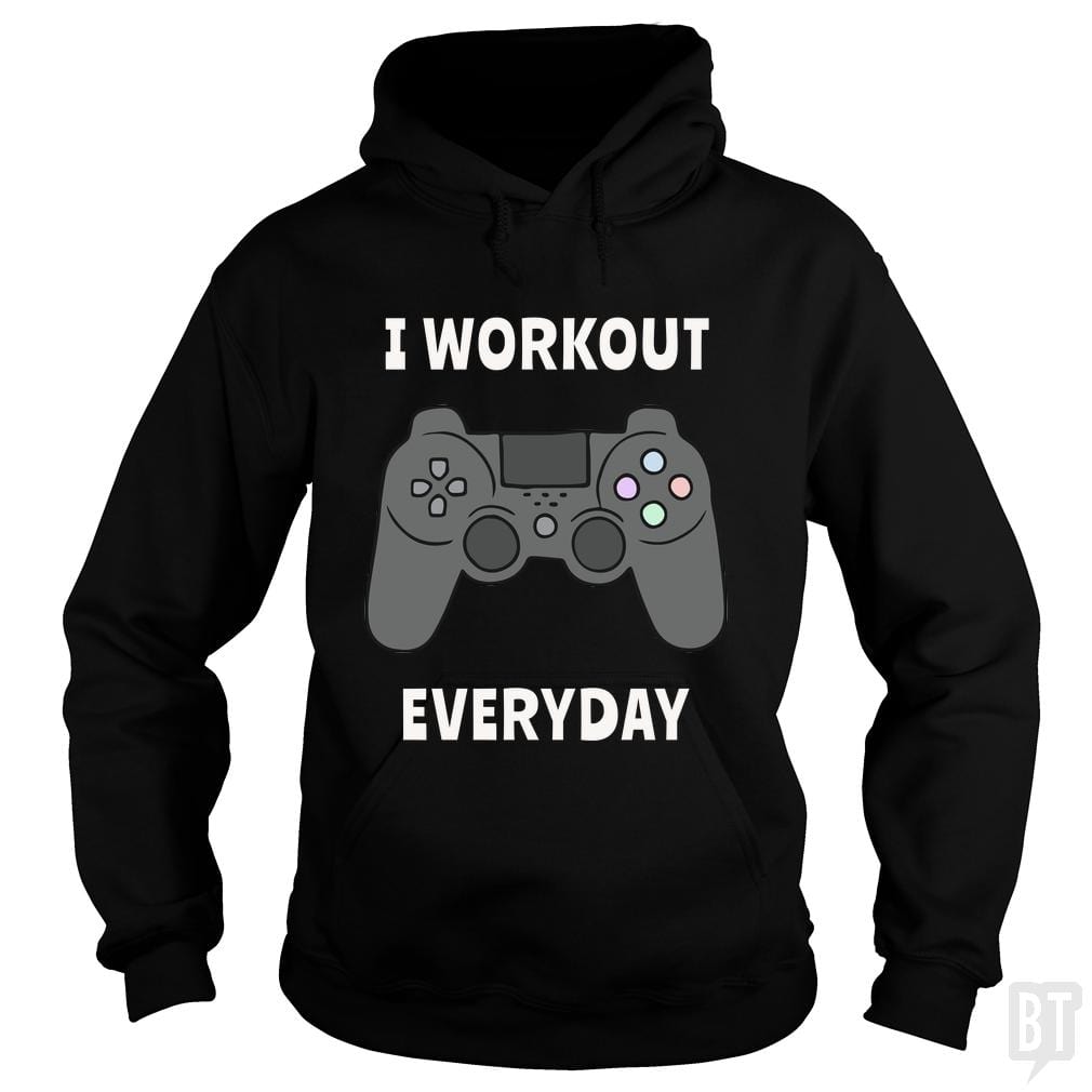 SunFrog-Busted n23 Hoodie / Black / S I Workout Everyday
