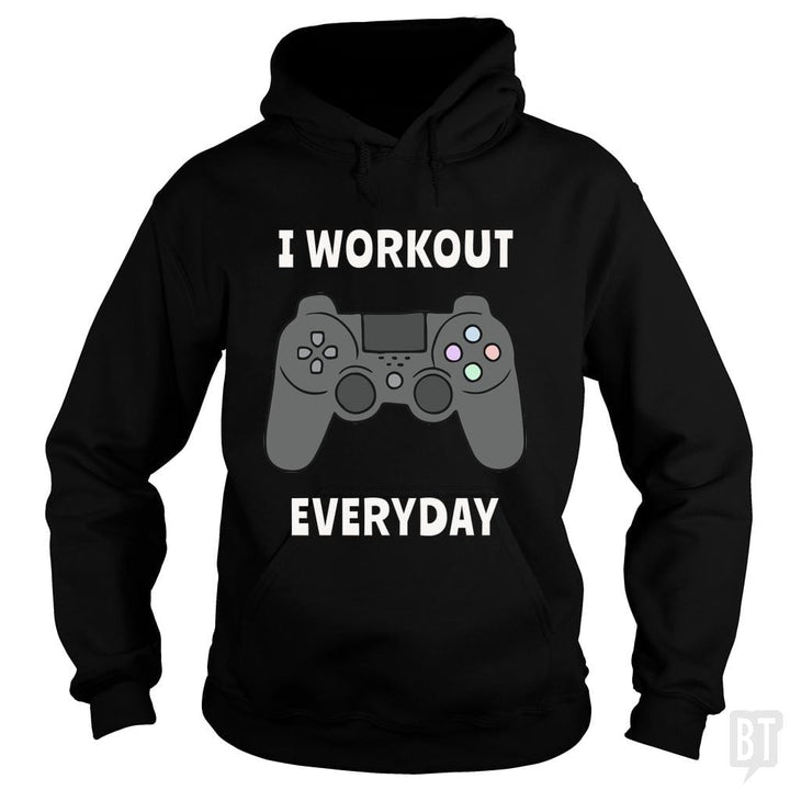 SunFrog-Busted n23 Hoodie / Black / S I Workout Everyday