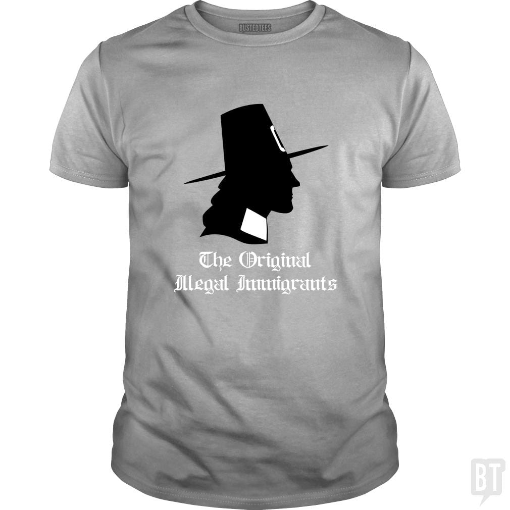 SunFrog-Busted n23 Classic Guys / Unisex Tee / Sport Grey / S Pilgrim