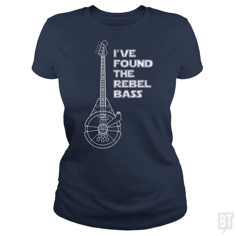 SunFrog-Busted n23 Classic Ladies Tee / Navy Blue / S Rebel Bass