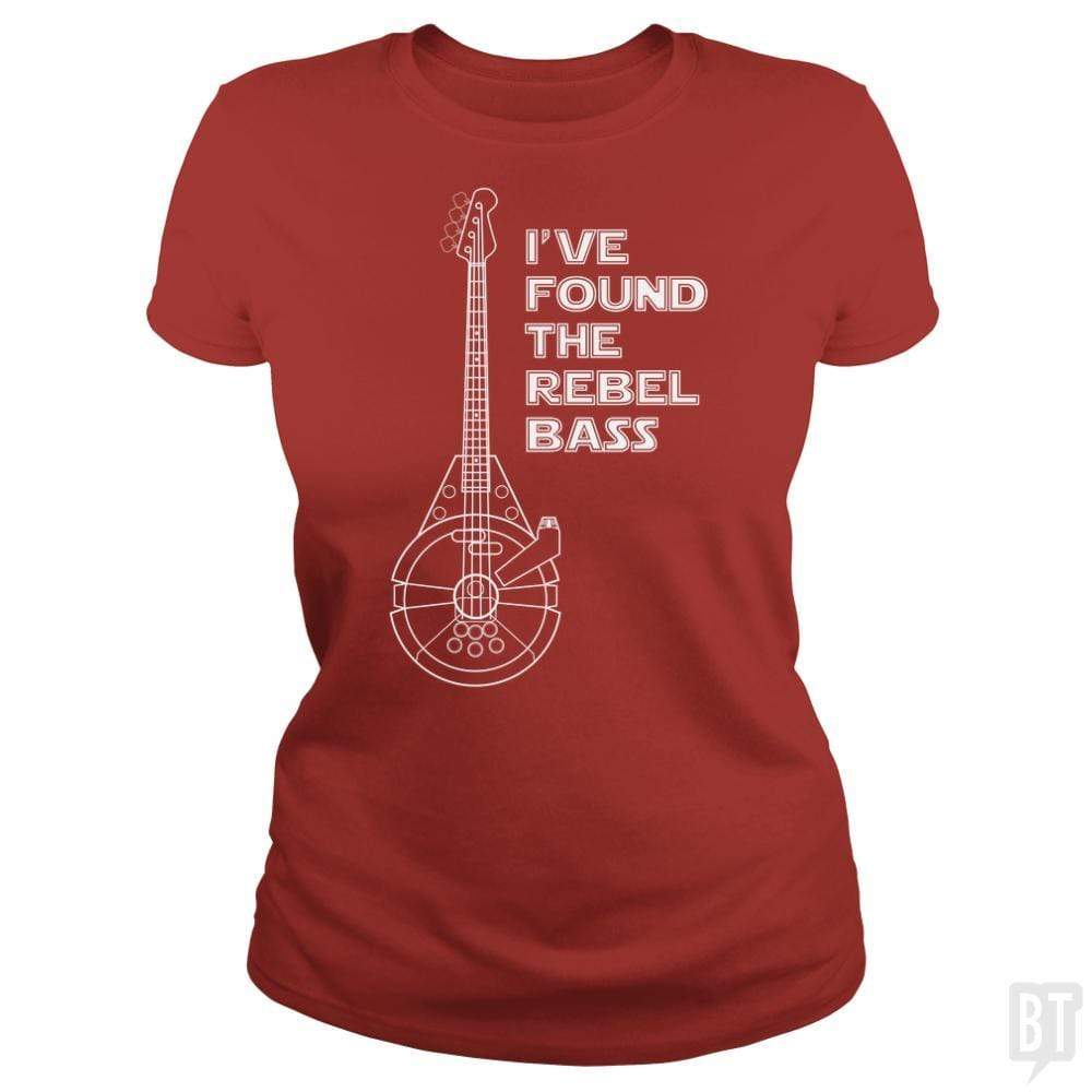 SunFrog-Busted n23 Classic Ladies Tee / Red / S Rebel Bass