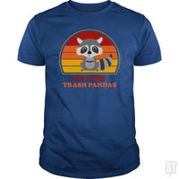 Load image into Gallery viewer, SunFrog-Busted n23 Classic Guys / Unisex Tee / Royal Blue / S Save The Trash Pandas

