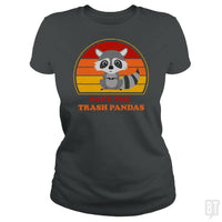 Load image into Gallery viewer, SunFrog-Busted n23 Classic Ladies Tee / Dark Heather / S Save The Trash Pandas
