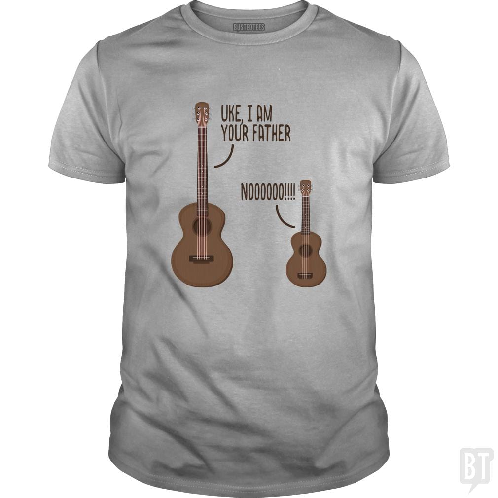 SunFrog-Busted n23 Classic Guys / Unisex Tee / Sport Grey / S Uke, I am Your Father