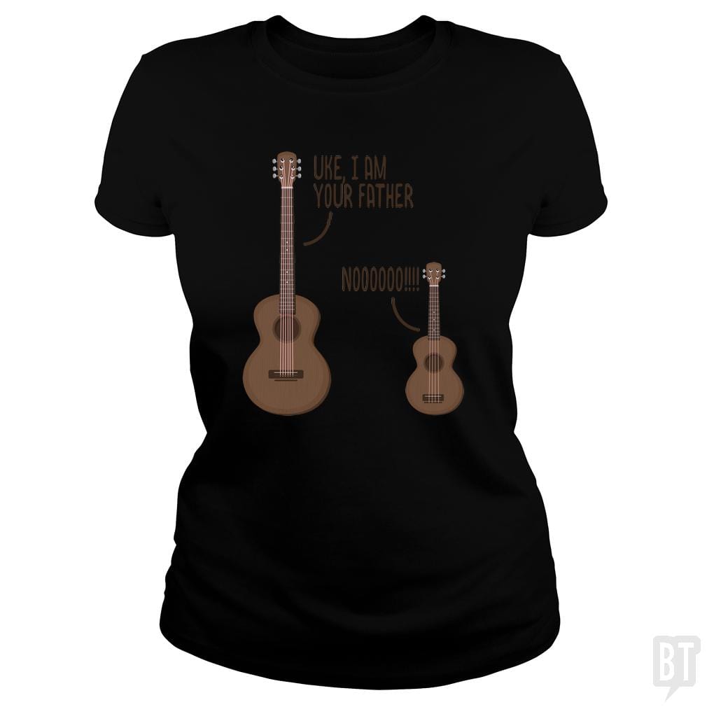 SunFrog-Busted n23 Classic Ladies Tee / Black / S Uke, I am Your Father