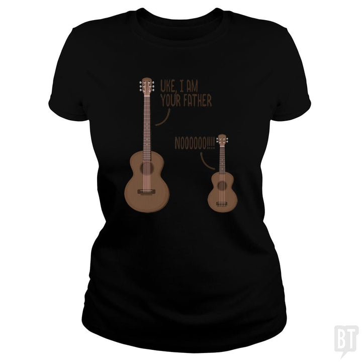 SunFrog-Busted n23 Classic Ladies Tee / Black / S Uke, I am Your Father