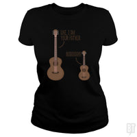 Load image into Gallery viewer, SunFrog-Busted n23 Classic Ladies Tee / Black / S Uke, I am Your Father
