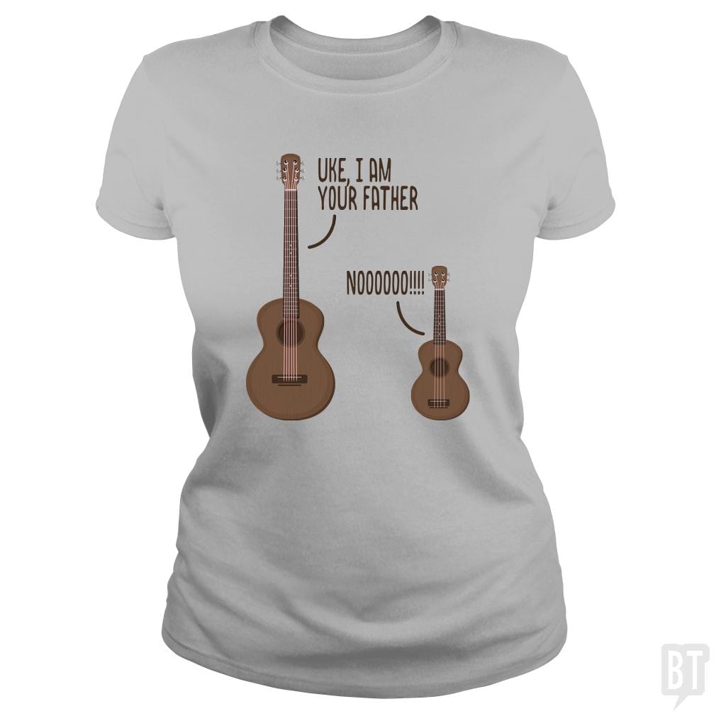 SunFrog-Busted n23 Classic Ladies Tee / Sport Grey / S Uke, I am Your Father