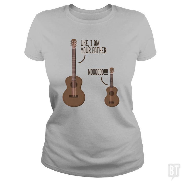 SunFrog-Busted n23 Classic Ladies Tee / Sport Grey / S Uke, I am Your Father