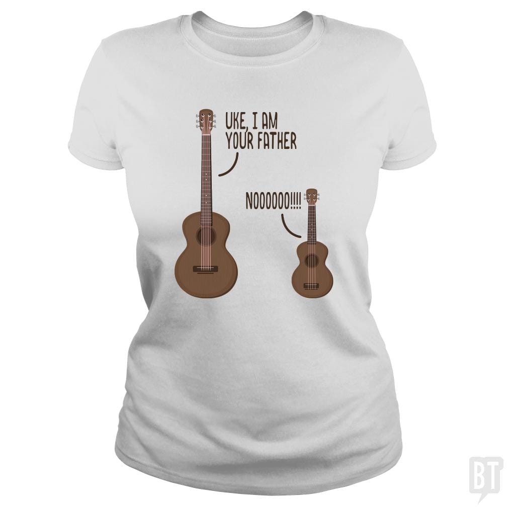 SunFrog-Busted n23 Classic Ladies Tee / White / S Uke, I am Your Father