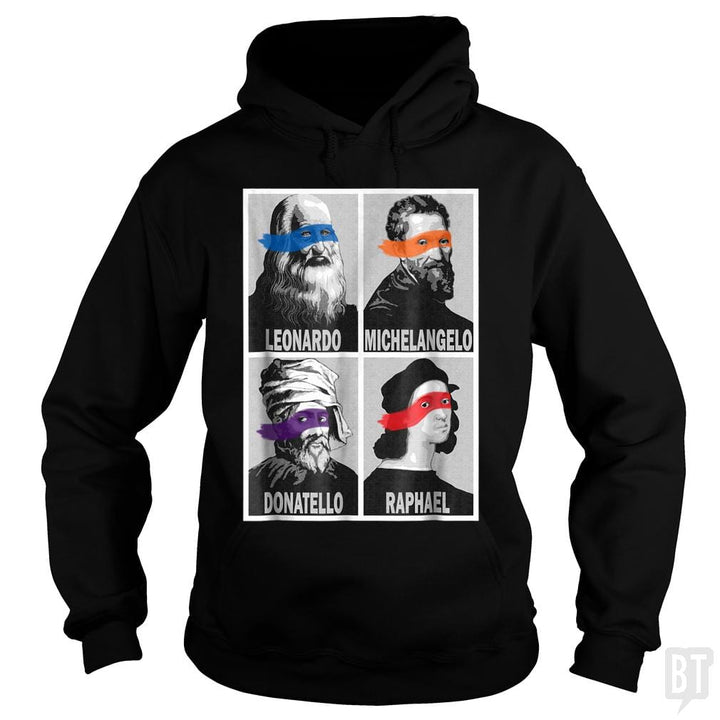 SunFrog-Busted Nathaniel Hoodie / Black / S Renaissance Ninja Artists