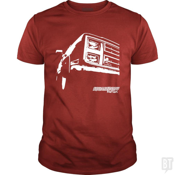 SunFrog-Busted Nathaniel Classic Guys / Unisex Tee / Red / S Square Body Nation Tees - Squarebody