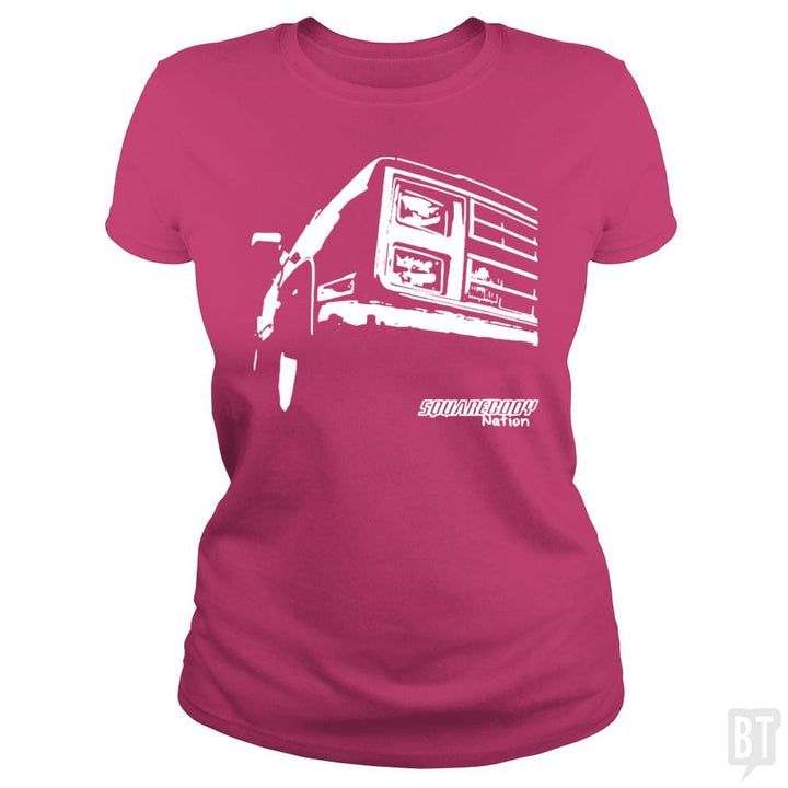 SunFrog-Busted Nathaniel Classic Ladies Tee / Heliconia / S Square Body Nation Tees - Squarebody