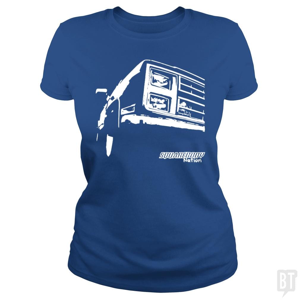 SunFrog-Busted Nathaniel Classic Ladies Tee / Royal Blue / S Square Body Nation Tees - Squarebody