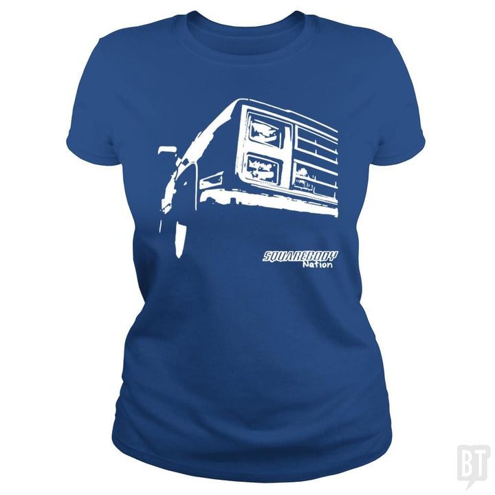 SunFrog-Busted Nathaniel Classic Ladies Tee / Royal Blue / S Square Body Nation Tees - Squarebody