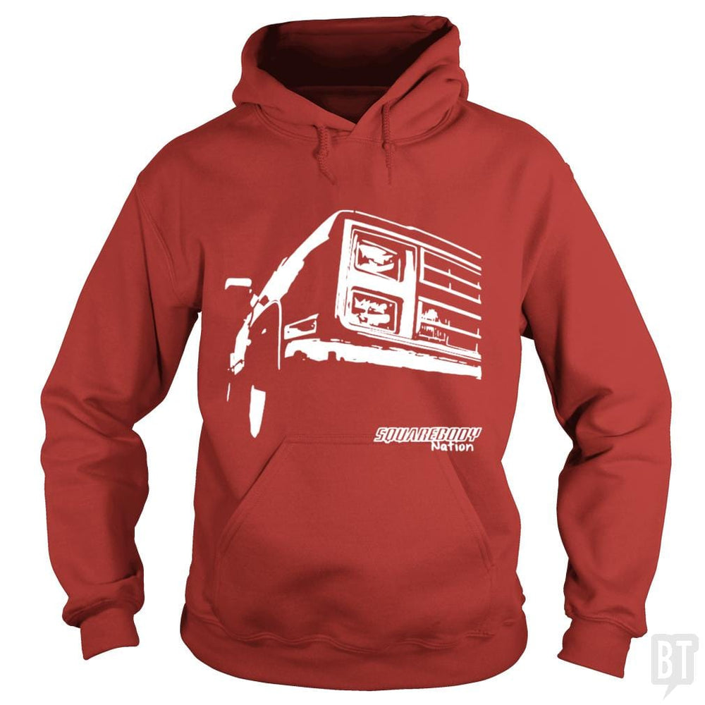 SunFrog-Busted Nathaniel Hoodie / Red / S Square Body Nation Tees - Squarebody