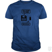 Load image into Gallery viewer, SunFrog-Busted PAMELA Classic Guys / Unisex Tee / Royal Blue / S I&#39;m Your Father Noooo Funny
