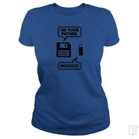 Load image into Gallery viewer, SunFrog-Busted PAMELA Classic Ladies Tee / Royal Blue / S I&#39;m Your Father Noooo Funny
