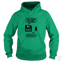Load image into Gallery viewer, SunFrog-Busted PAMELA Hoodie / Irish Green / S I&#39;m Your Father Noooo Funny
