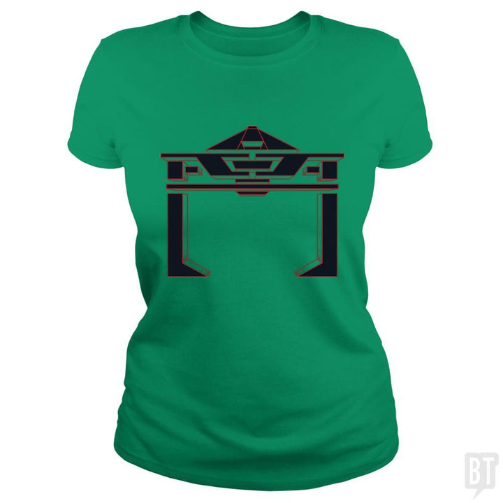 SunFrog-Busted Patwork Classic Ladies Tee / Irish Green / S TRON RECOGNIZER