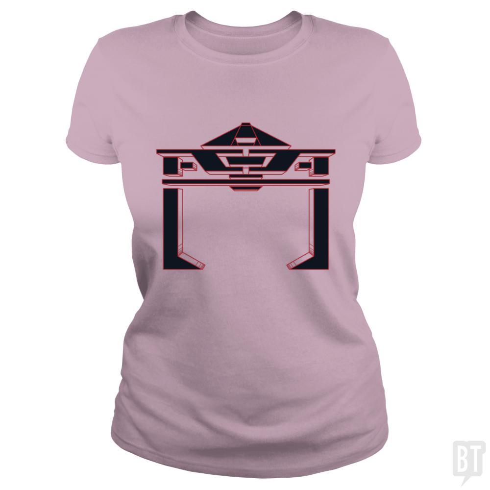 SunFrog-Busted Patwork Classic Ladies Tee / Light Pink / S TRON RECOGNIZER