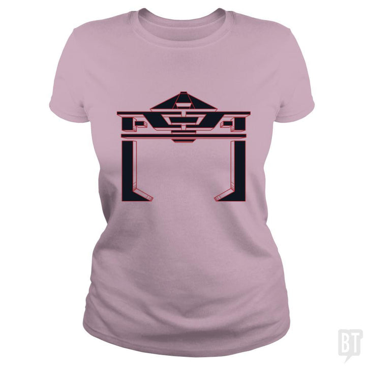 SunFrog-Busted Patwork Classic Ladies Tee / Light Pink / S TRON RECOGNIZER