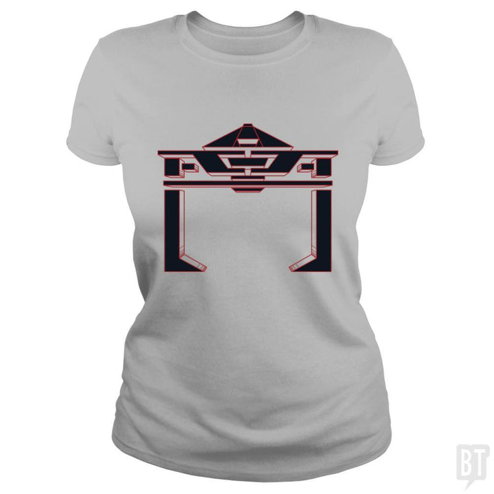 SunFrog-Busted Patwork Classic Ladies Tee / Sport Grey / S TRON RECOGNIZER