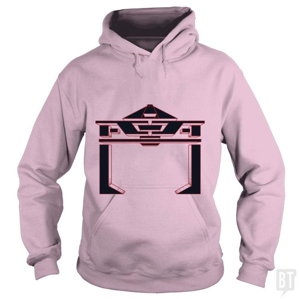 SunFrog-Busted Patwork Hoodie / Light Pink / S TRON RECOGNIZER