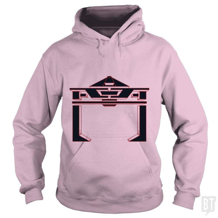 SunFrog-Busted Patwork Hoodie / Light Pink / S TRON RECOGNIZER