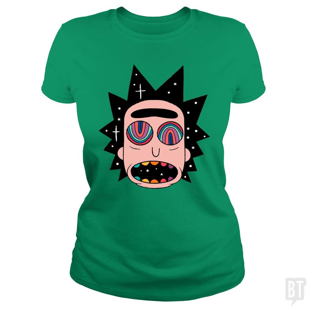 SunFrog-Busted Pedra Louca Classic Ladies Tee / Irish Green / S Rick Fried