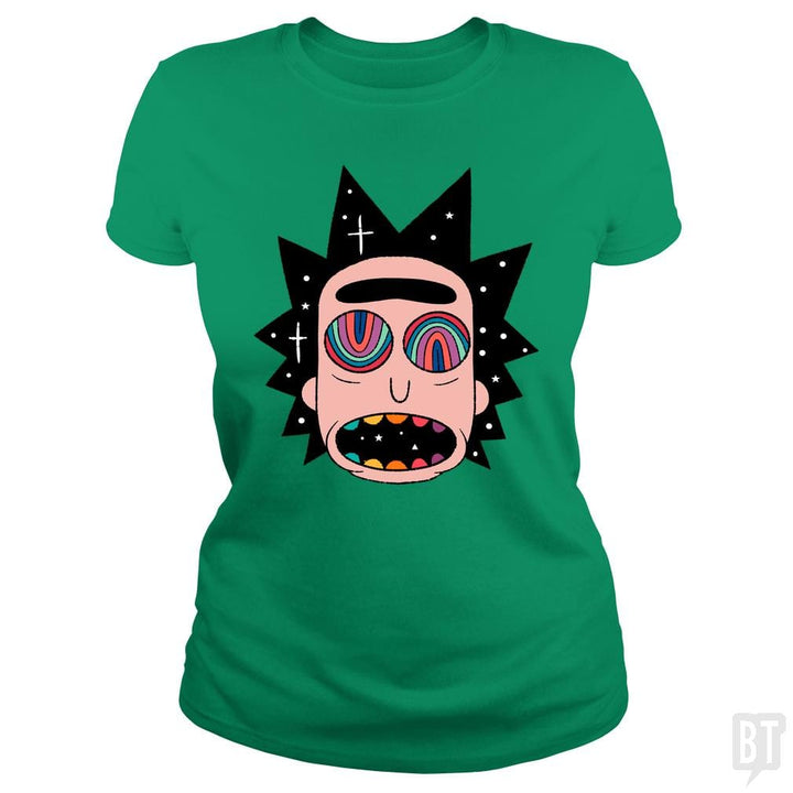 SunFrog-Busted Pedra Louca Classic Ladies Tee / Irish Green / S Rick Fried