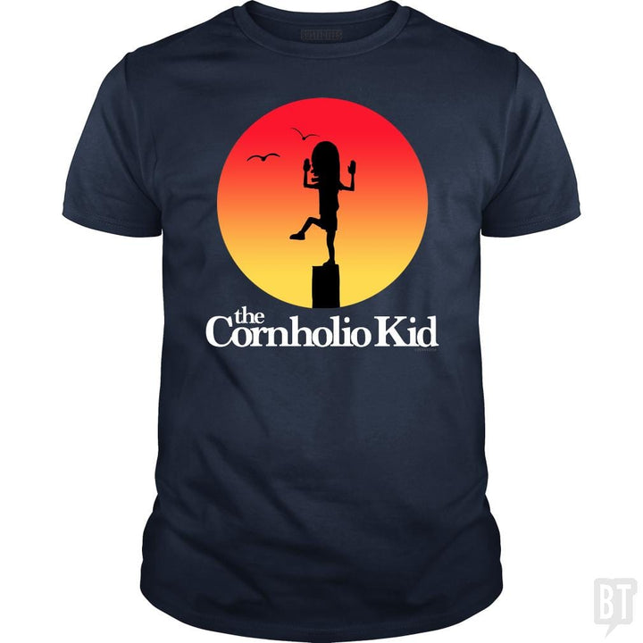 SunFrog-Busted PennyTees Classic Guys / Unisex Tee / Navy Blue / S The Cornholio Kid