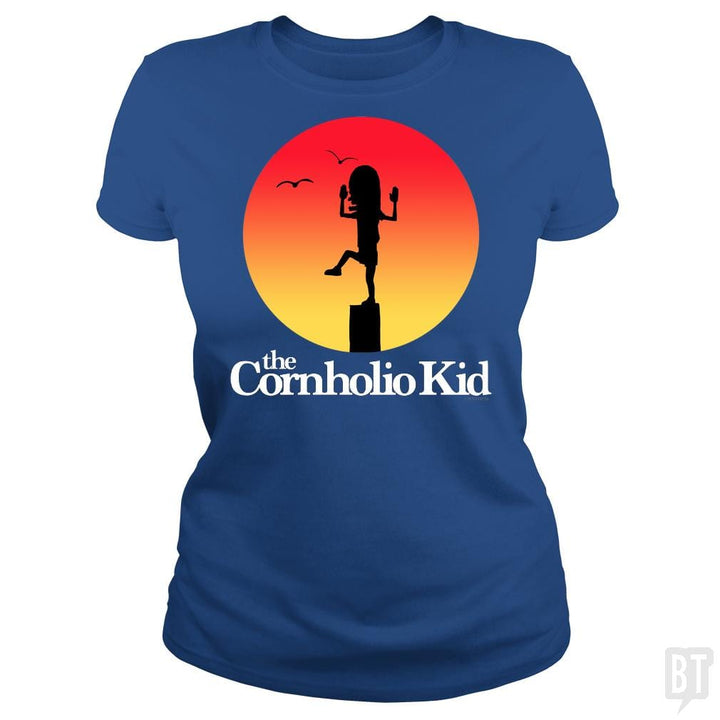 SunFrog-Busted PennyTees Classic Ladies Tee / Royal Blue / S The Cornholio Kid
