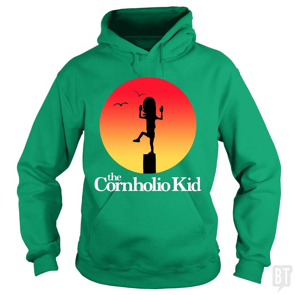 SunFrog-Busted PennyTees Hoodie / Irish Green / S The Cornholio Kid