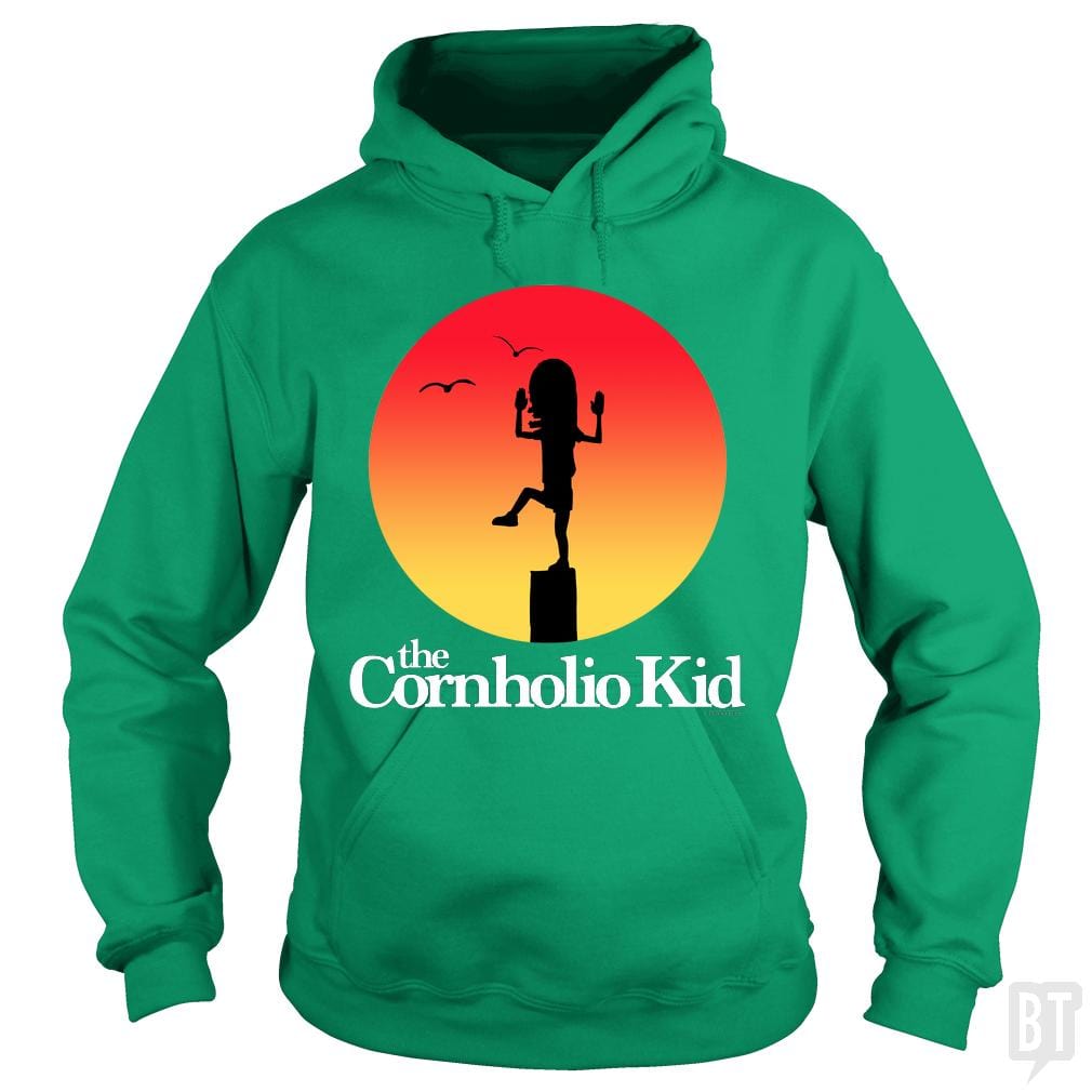 SunFrog-Busted PennyTees Hoodie / Irish Green / S The Cornholio Kid