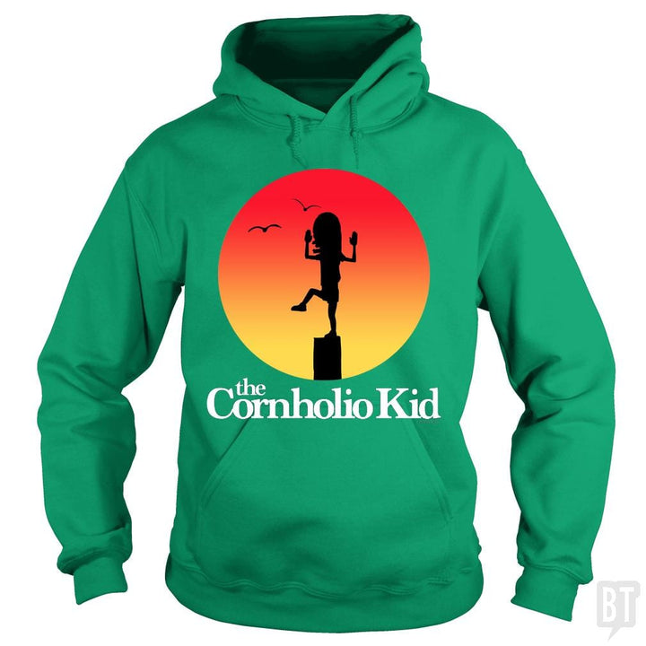 SunFrog-Busted PennyTees Hoodie / Irish Green / S The Cornholio Kid