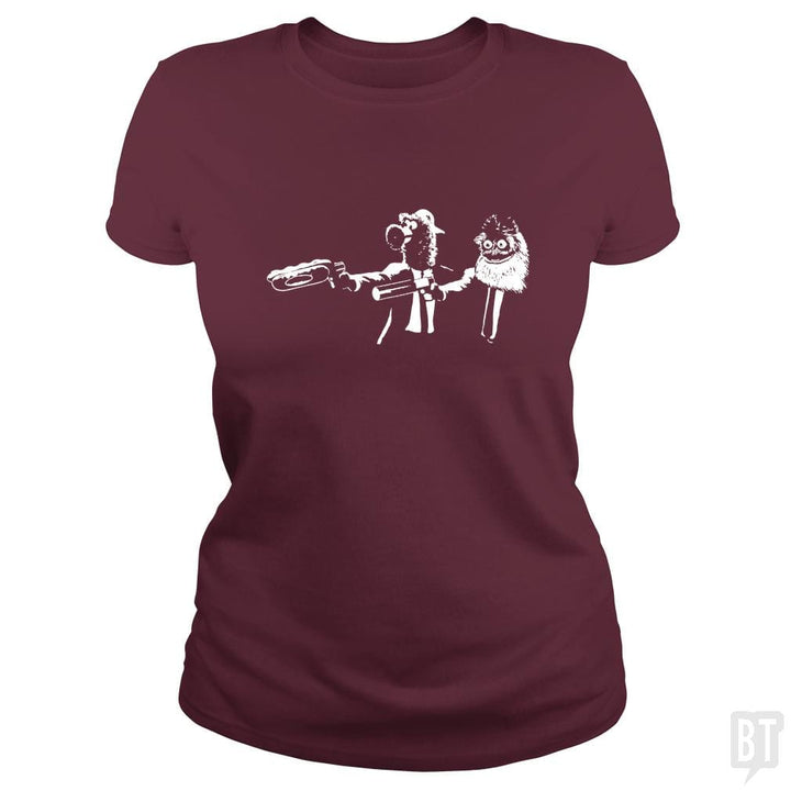 SunFrog-Busted Platinumshop Classic Ladies Tee / Maroon / S Phanatic And Gritty Shirt